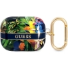 Guess TPU Flower Print Case voor Apple Airpods Pro - Blauw