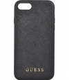 Guess Saffiano Back Case voor Apple iPhone 7/8/SE (4.7") - Zwart