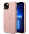 Guess Saffiano Back Case - Apple iPhone 14 (6.1") - Roze