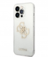 Guess 4G Logo Glitter TPU - iPhone 14 Pro Max (6.7") Transparant