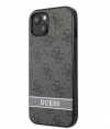 Guess 4G Printed Stripe Back Case - iPhone 13 (6.1") - Grijs