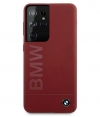 BMW Signature Silicone Back Case Samsung Galaxy S21 Ultra - Rood
