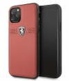 Ferrari Grained Leather Back Case - iPhone 11 Pro (5.8") - Rood