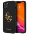 Guess Silicone 4G Logo BackCase Apple iPhone 13 Mini (5.4") Zwart