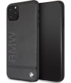 BMW Signature Leather Backcover - Apple iPhone 11 Pro Max - Zwart