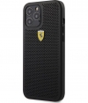 Ferrari Perforated Back Case - iPhone 12/12 Pro (6.1") - Zwart