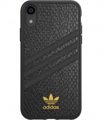 Adidas OR 3-Stripes Snake Back Case iPhone XR (6.1") - Zwart