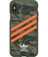 Adidas 3-Stripes Back Case Apple iPhone X/XS (5.8") - Camo Groen