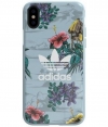 Adidas Floral Back Case voor Apple iPhone X/XS (5.8") - Grijs
