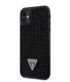 Guess Rhinestones Back Case - Apple iPhone 11/XR (6.1") - Zwart