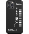 Diesel Barcode Graphic Back Case iPhone 12 Pro Max (6.7") - Zwart