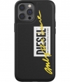Diesel Embroidery Back Case - iPhone 12/12 Pro (6.1") - Zwart