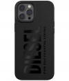 Diesel Silicone Back Case Apple iPhone 12/12 Pro (6.1") - Zwart