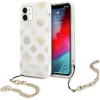 Guess Peony Hard Case met Strap - Apple iPhone 11 (6.1") - Goud