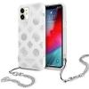 Guess Peony Hard Case met Strap - Apple iPhone 11 (6.1") - Zilver