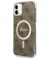 Guess 4G MagSafe Back Case voor Apple iPhone 11 (6.1") - Bruin