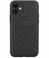 Audi Leather Back Case - Apple iPhone 11/XR (6.1") - Zwart