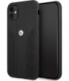 BMW Curved Perforated Back Case - Apple iPhone 11/XR (6.1") Zwart