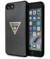 Guess Triangle Glitter Back Case Apple iPhone 7/8/SE (4.7") Zwart