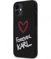 Karl Lagerfeld Forever Karl Case - iPhone 12 Mini (5.4") - Zwart
