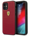 Ferrari Perforated Back Case - Apple iPhone 12 Mini (5.4") - Rood
