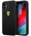 Ferrari Perforated Back Case - Apple iPhone 12 Mini (5.4") Zwart