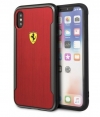 Ferrari Racking Aluminium Back Case - Apple iPhone X/XS - Rood