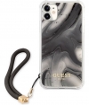 Guess Marble Shockproof Back Case - iPhone 12 Mini (5.4") - Grijs