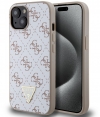 Guess 4G Triangle Logo Back Case - Apple iPhone 15 (6.1") - Wit