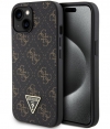 Guess 4G Triangle Logo Back Case - Apple iPhone 15 (6.1") - Zwart