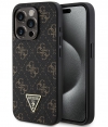 Guess 4G Triangle Logo Back Case - iPhone 15 Pro Max (6.7") Zwart