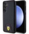 Ferrari Carbon Back Case - Samsung Galaxy S24 (S921) - Zwart