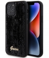 Guess Sequins Back Case - Apple iPhone 12/12 Pro (6.1") - Zwart