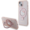 Hello Kitty Ring Stand Back Case - Apple iPhone 15 (6.1") - Roze