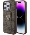Guess 4G Triangle Logo Grip Case - iPhone 15 Pro (6.1") - Bruin