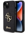 Guess 4G Glitter Back Case - Apple iPhone 15 Plus (6.7") - Zwart