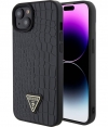 Guess Crocodile Triangle Back Case - iPhone 15 (6.1") - Zwart