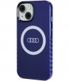 Audi IML Big Logo Back Case - Apple iPhone 15 (6.1") - Blauw