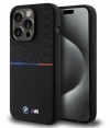 BMW M Silicone Back Case - Apple iPhone 15 Pro (6.1") - Zwart