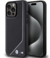 BMW M Perforated Twisted Back Case - iPhone 15 Pro (6.1") - Zwart